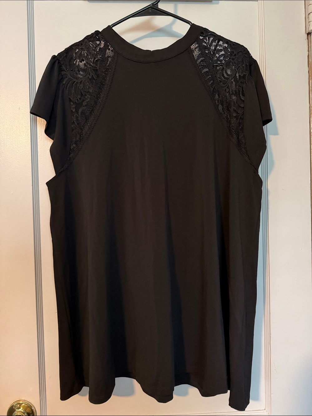 torrid Black Lace Shoulder Sleeve Blouse